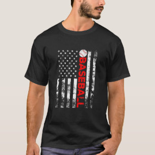 Camiseta Equipo de Béisbol de Bandera Americana