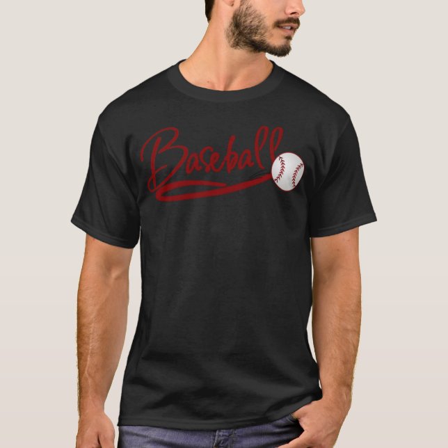 Camiseta equipo de béisbol de béisbol béisbol papá para s (Anverso)