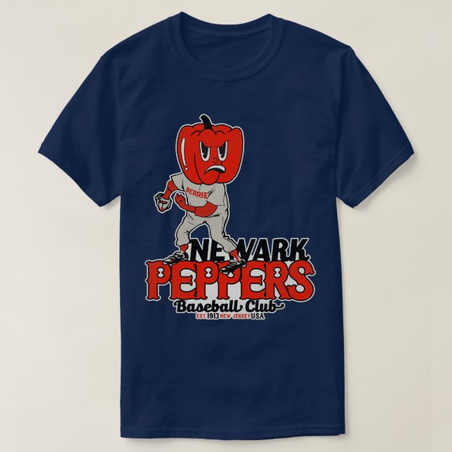 Camiseta Equipo de béisbol de pepinos Newark (Diseño del anverso)