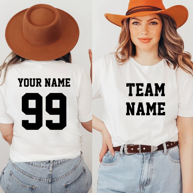 Camiseta Equipo de béisbol deportivo número de nombre delan (Subido por el creador)