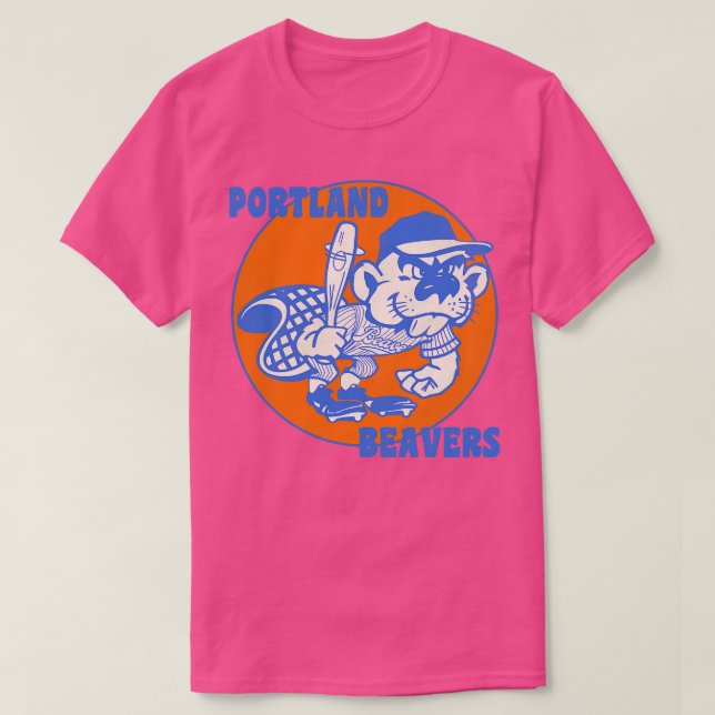 Camiseta Equipo de béisbol Deuntado de Portland Beavers (Diseño del anverso)