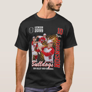 Camiseta Equipo de béisbol Foto personalizada Noche de mayo