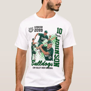 Camiseta Equipo de Béisbol Foto Personalizada Noche de Vete