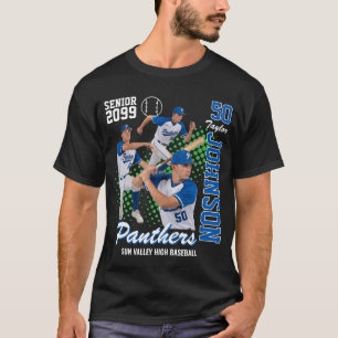 Camiseta Equipo de Béisbol Foto Personalizada Noche de Vete