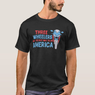 Camiseta Equipo De Bicicleta De Trike Con Un Viaje De Tres