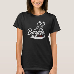 Camiseta Equipo De Bicicletas Dos Ciclistas De Moda Gráfico