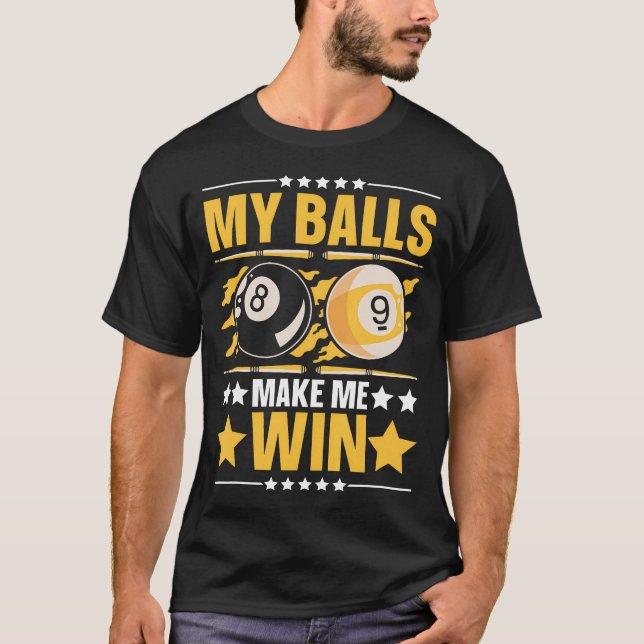 Camiseta Equipo de billar 8 Pool Billiard Player - B (Anverso)