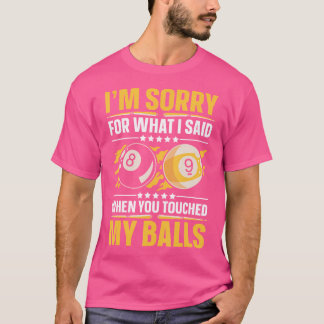 Camiseta Equipo de billar de piscina Equipo de jugadores de