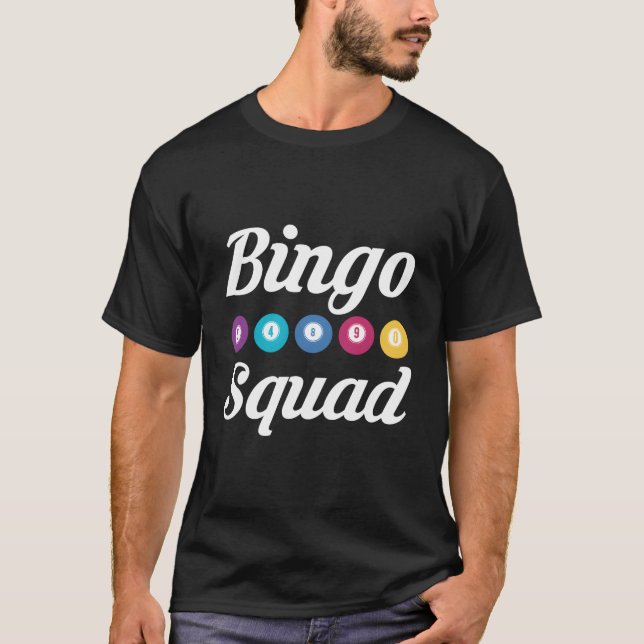 Camiseta Equipo de Bingo Squad Bingo (Anverso)