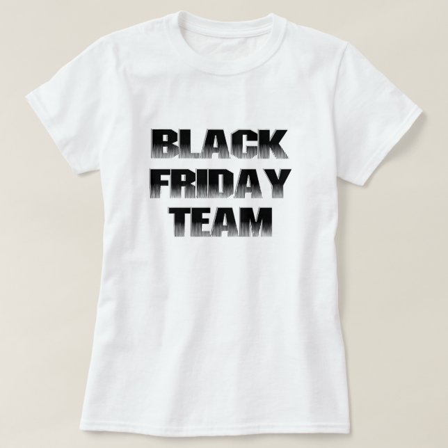 Camiseta Equipo de Black Friday (Diseño del anverso)