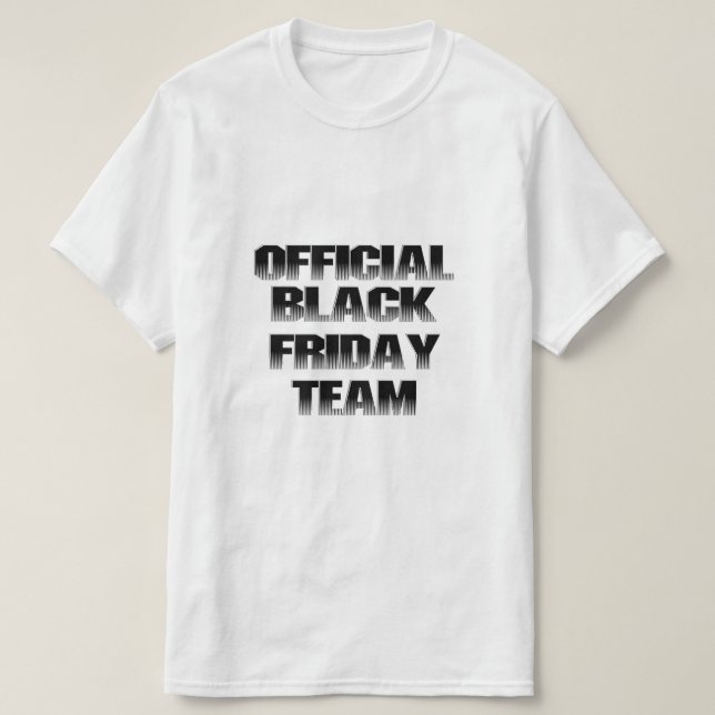 Camiseta Equipo de Black Friday (Diseño del anverso)