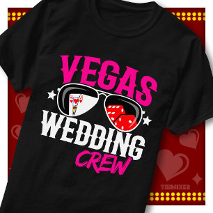 Camiseta Equipo de Boda de Las Vegas con Estilo Nupcial Lin
