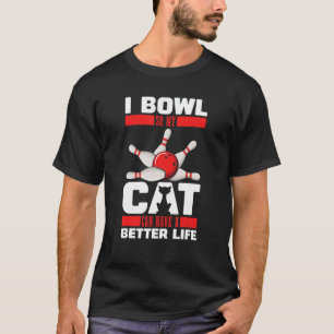 Camiseta Equipo de bolos Bolera de gatos   Liga de Bolos