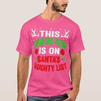 Camiseta Equipo De Bolos De navidades En Los Hombres De La