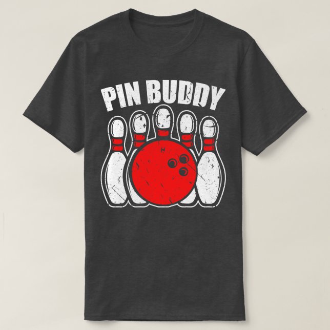 Camiseta Equipo de bolos de Pin Buddy (Diseño del anverso)