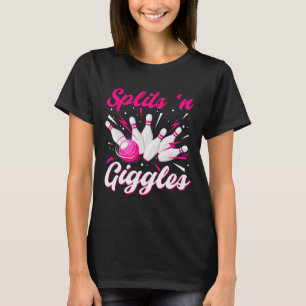 Camiseta Equipo de bolos Funny Splits n Giggles Bolera lind