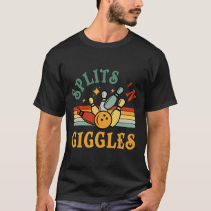 Camiseta Equipo de Bolos Funny Splits n Giggles Hombres Muj