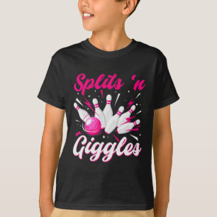 Camiseta Equipo de bolos Funny Splits n Giggles Jugadora li
