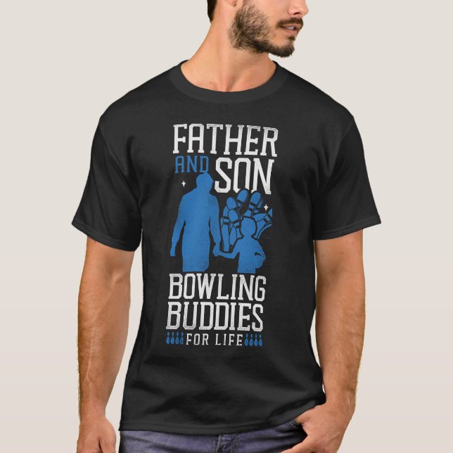 Camiseta Equipo De Bolos Padre E Hijo Bowdies Buddies Para (Anverso)
