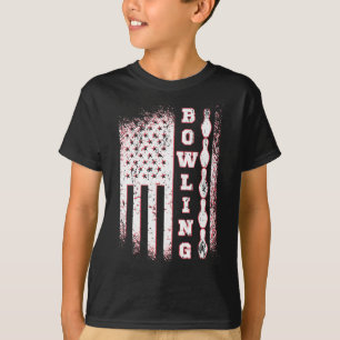 Camiseta Equipo de bolos Patriot Bowler de la bandera de Es