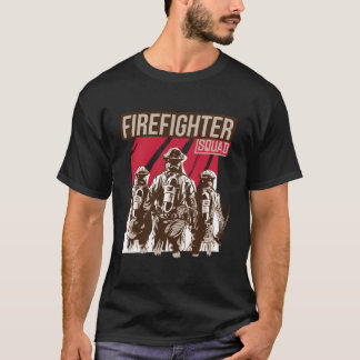Camiseta Equipo De Bomberos Para Fuego Como Brigada De Bomb