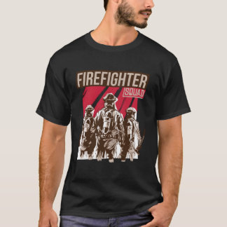 Camiseta Equipo De Bomberos Para Fuego Como Brigada De Bomb