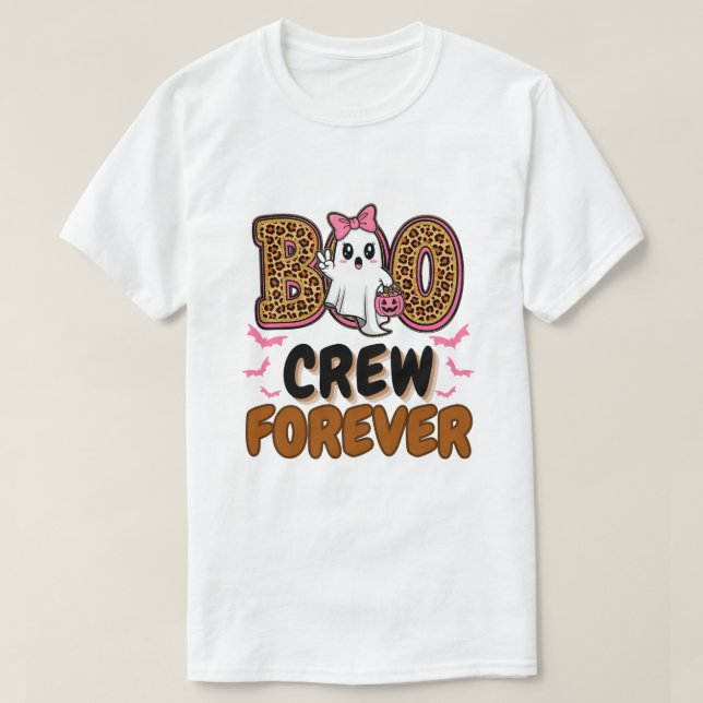 Camiseta Equipo de Boo para siempre - Grupo de Halloween co (Diseño del anverso)