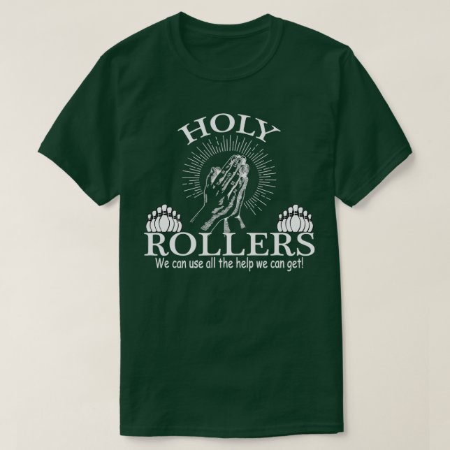 Camiseta Equipo de Bowling de Sagrado Rollers (Diseño del anverso)