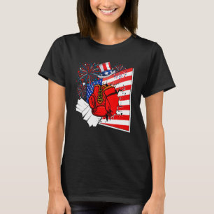 Camiseta Equipo de Boxeo Disfraz Bandera Americana 4 de Jul