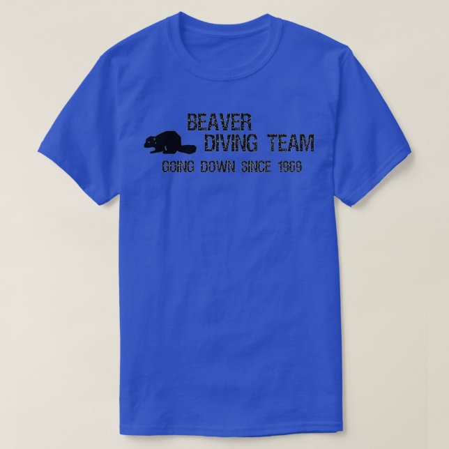 Camiseta Equipo de buceo de castores (Diseño del anverso)