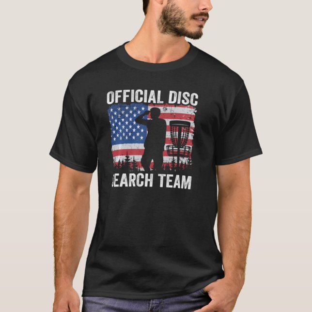 Camiseta Equipo de búsqueda de disco oficial Bandera estado (Anverso)