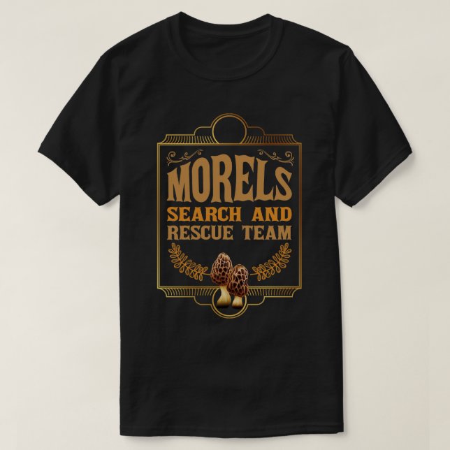 Camiseta Equipo De Búsqueda Y Rescate De Morels (Diseño del anverso)