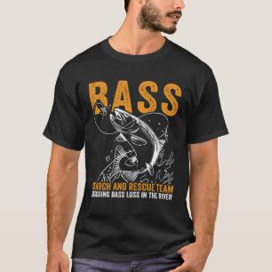 Camiseta Equipo de búsqueda y rescate de pesca de lubina Pe