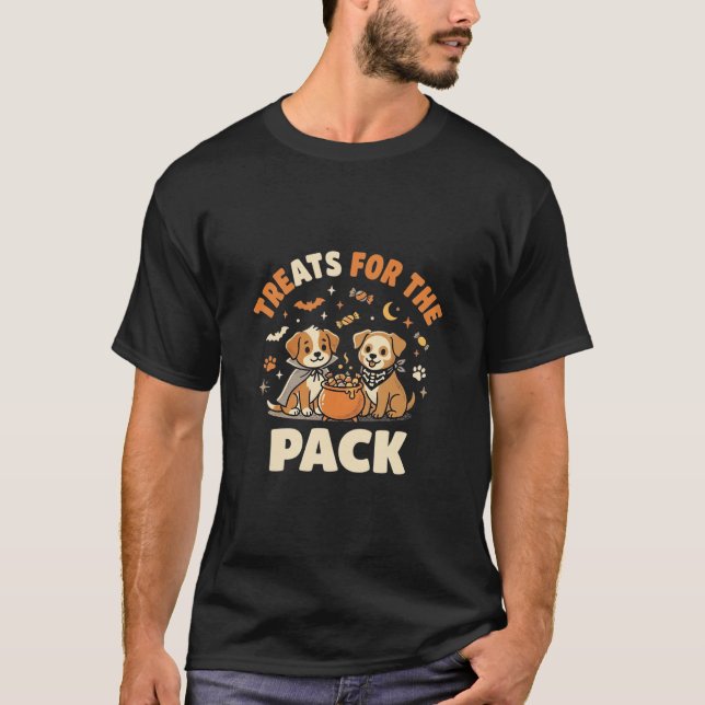 Camiseta Equipo de cachorros de dulces de Halloween (Anverso)
