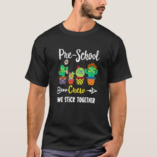 Camiseta Equipo de Cactus de Preescolar (Anverso)