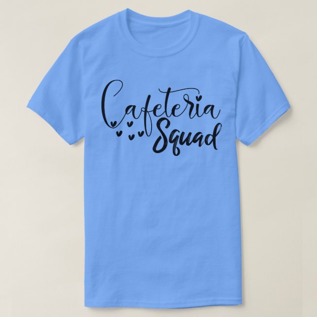 Camiseta Equipo de cafetería tipografía divertida tripulaci (Diseño del anverso)