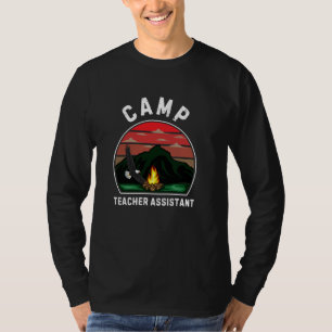 Camiseta Equipo de campamento de profesores auxiliares de c