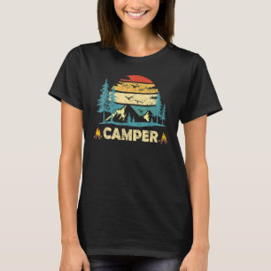 Camiseta Equipo de camping de vídeo retro de vídeo
