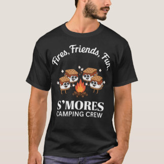 Camiseta Equipo de Camping S'Mores Crew S'Mores Kawaii