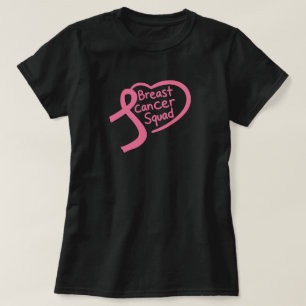 Camiseta Equipo de Cáncer de Mama Lazo de Conciencia Rosa C