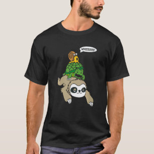 Camiseta Equipo de carrera de tortuga y caracol de perezoso