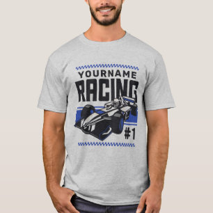 Camiseta Equipo de carreras personalizado Piloto de coche d