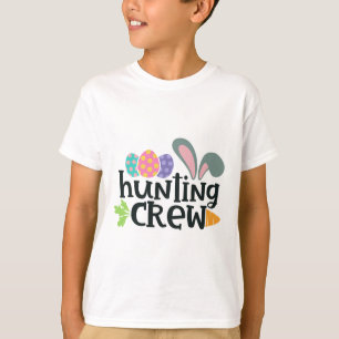 Camiseta Equipo de caza del conejo de Pascua para familias