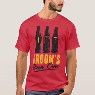 Camiseta Equipo de Cerveza del Novio Divertido para la Desp