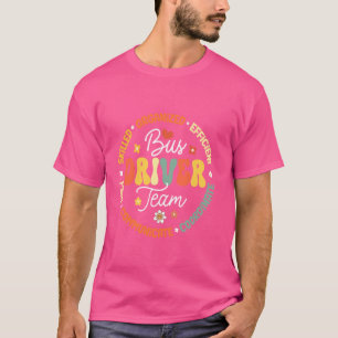 Camiseta Equipo de choferes de autobús de Groovy regresa al