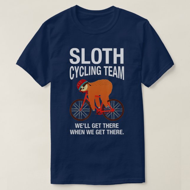Camiseta Equipo De Ciclismo Tradicional - Gracioso Lazy Slo (Diseño del anverso)