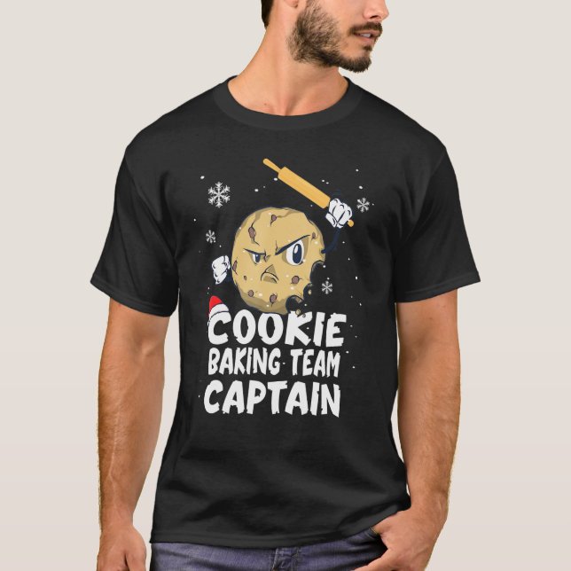 Camiseta Equipo de Cocina    CapitánPan de Crema de Navidad (Anverso)