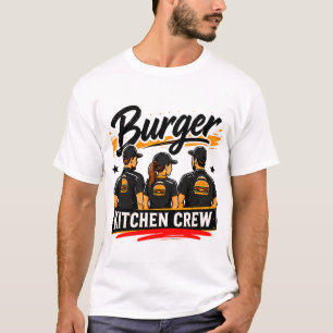 Camiseta 🍔 Equipo de Cocina de Hamburguesas Personal de Re