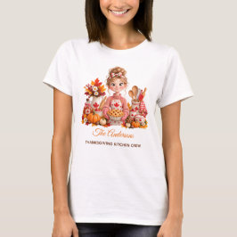Camiseta Equipo de Cocina Personalizado para Acción de Grac