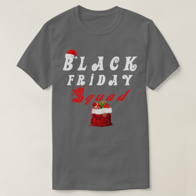 Camiseta Equipo de compras Black Friday Squad, Navidades di (Diseño del anverso)